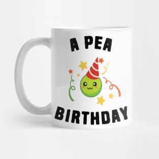 Happy Birthday Funny Peas Pun Mug